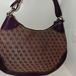 Dooney and Bourke Purple Signature DB Purple Purse
